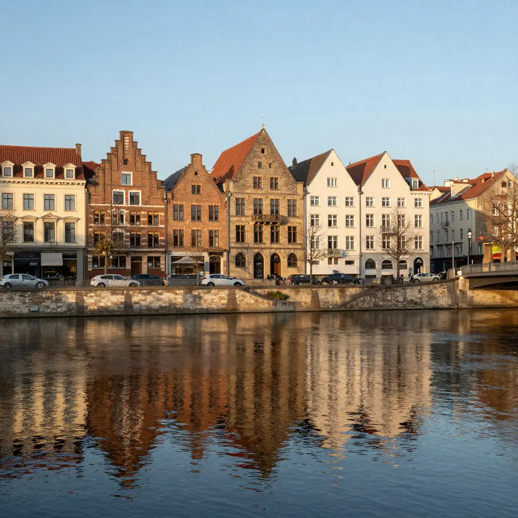 European cityscape with historic architecture